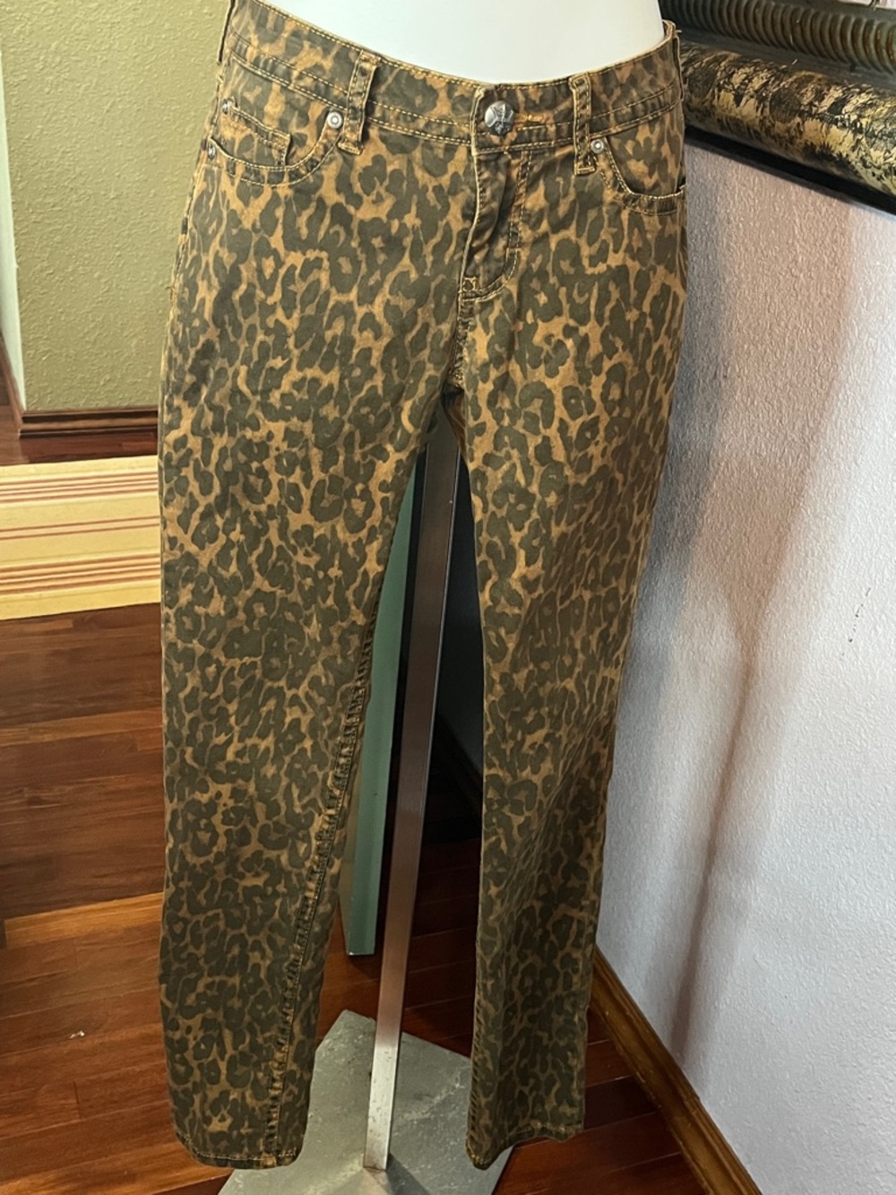 ANA Animal Print Skinny Jeans Sz 6/28